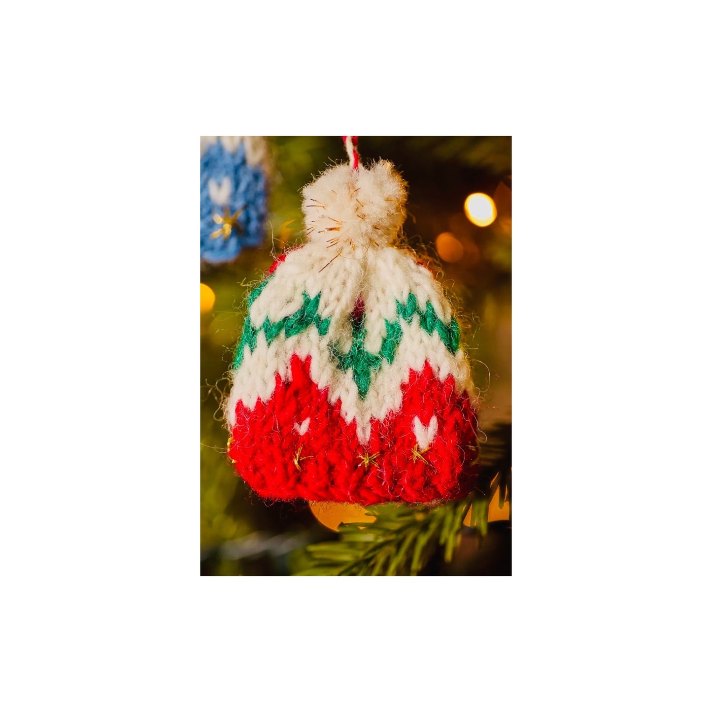 Bobble Hat Knitted Decoration