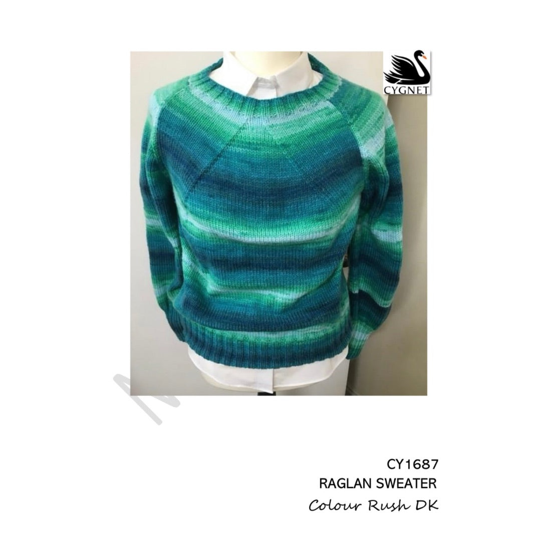 CY1687. Raglan Sweater DK - Free digital download
