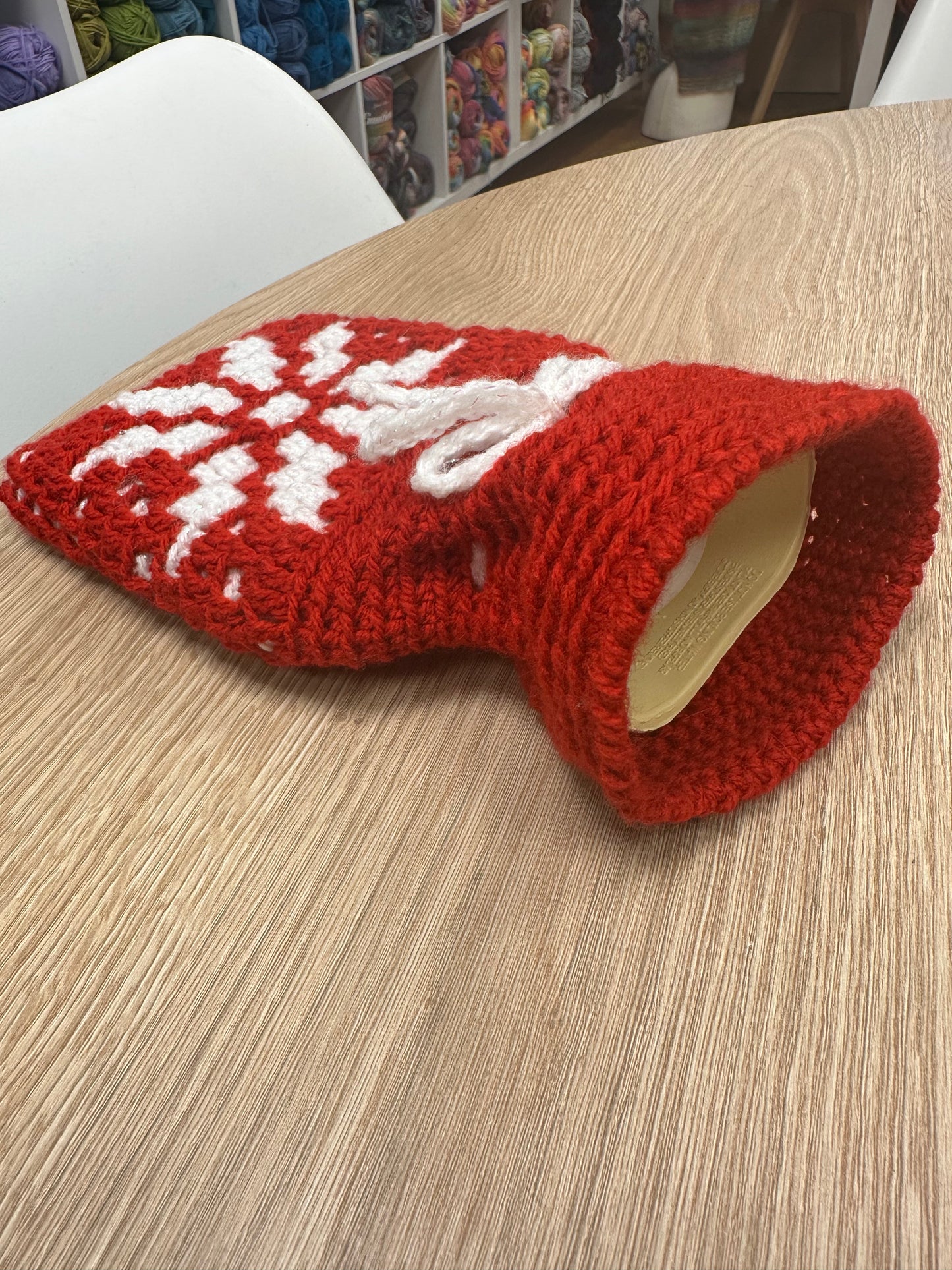 Mini hot water bottle cover/gift bag Introduction to Mosaic crochet Thursday 16th October 5pm - 8.30pm