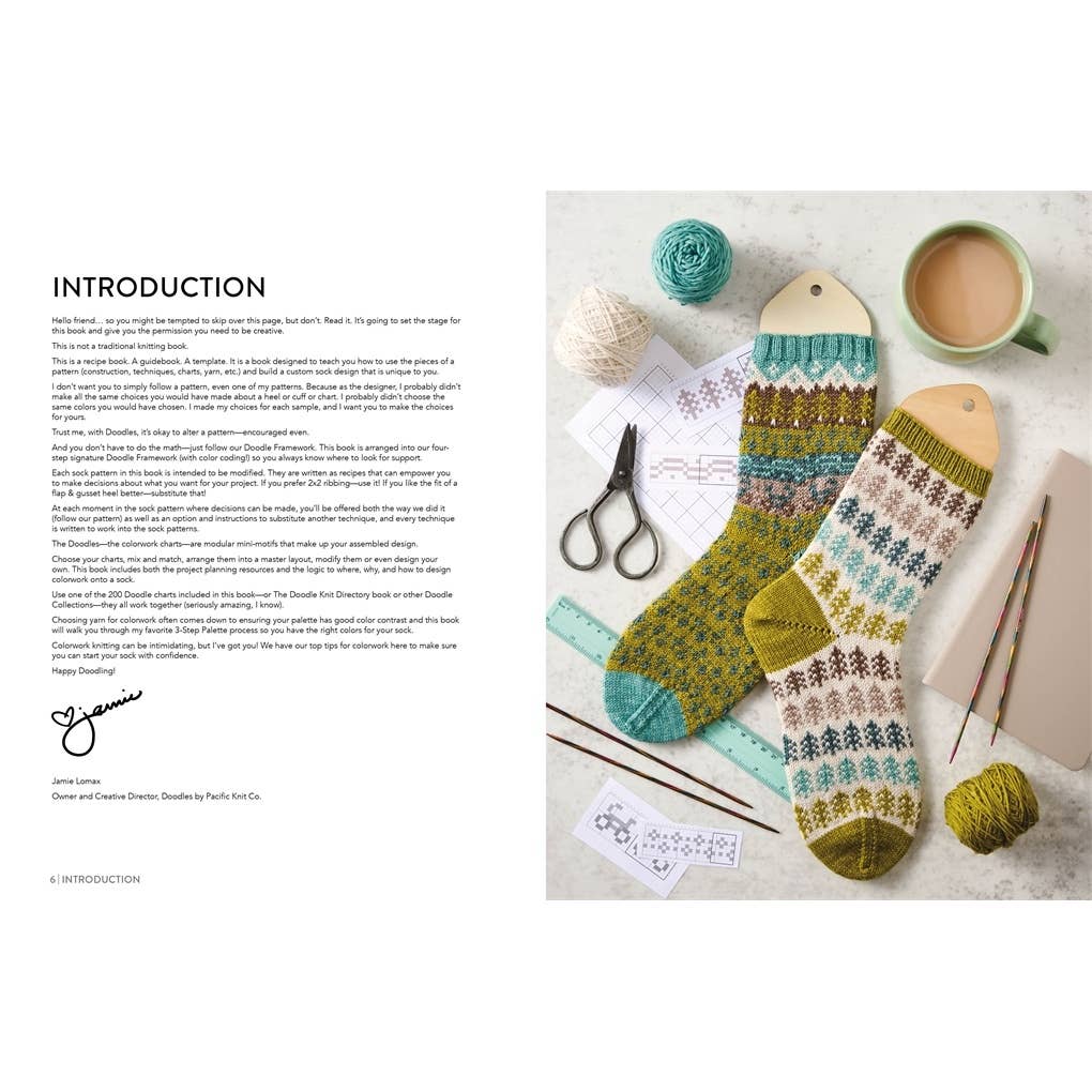 The Doodle Sock Knitting Directory: 200 mix & match motifs to design and knit your own socks