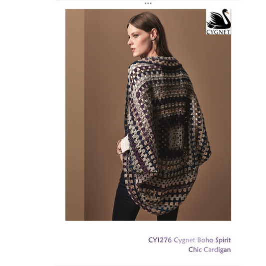Cygnet Free download pattern Boho Chic Crochet Jacket