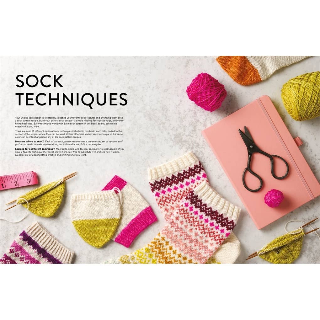 The Doodle Sock Knitting Directory: 200 mix & match motifs to design and knit your own socks