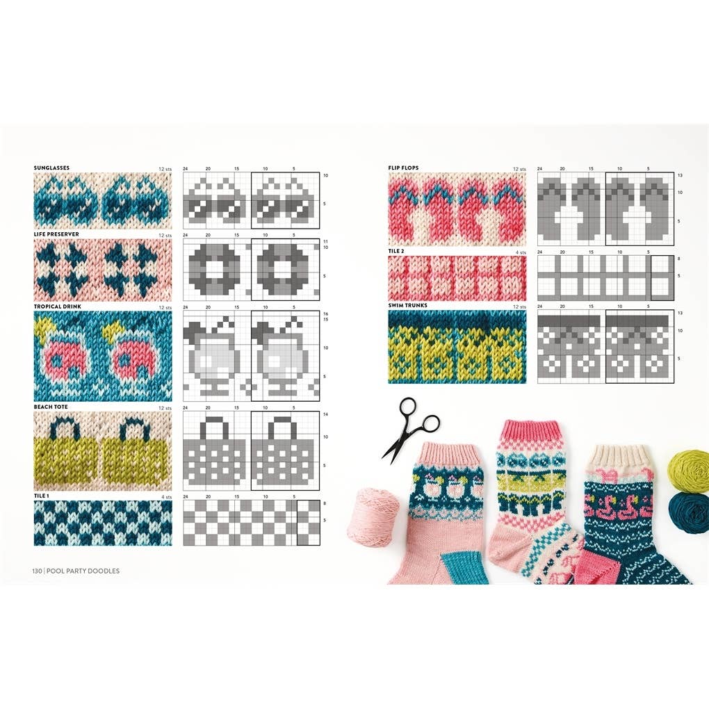 The Doodle Sock Knitting Directory: 200 mix & match motifs to design and knit your own socks