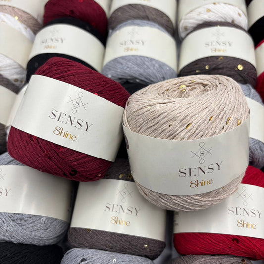 Sensy Shine Yarn, 3.5 oz, 340 yards, Gauge 2 Fine