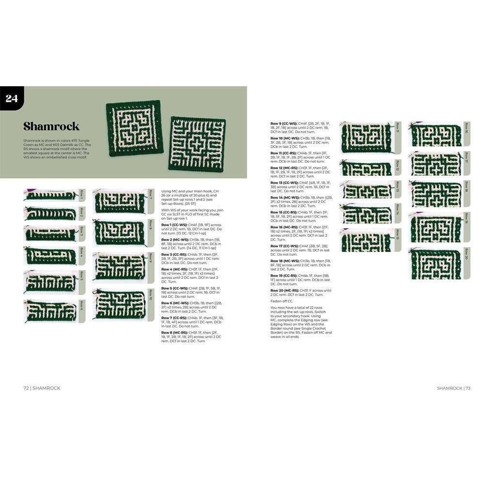 Interlocking Crochet: 50 reversible stitch patterns and five projects for the modern crocheter