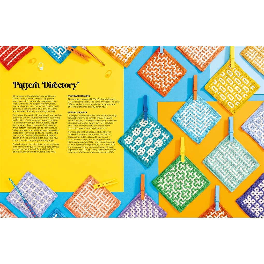 Interlocking Crochet: 50 reversible stitch patterns and five projects for the modern crocheter