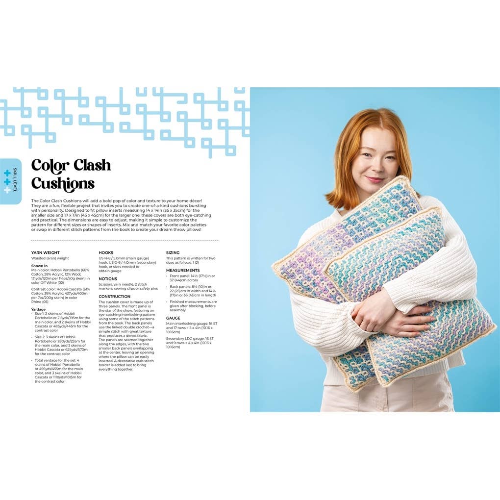 Interlocking Crochet: 50 reversible stitch patterns and five projects for the modern crocheter