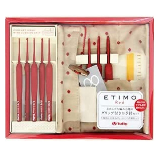 Tulip Etimo Red Softgrip Crochet Hook Set