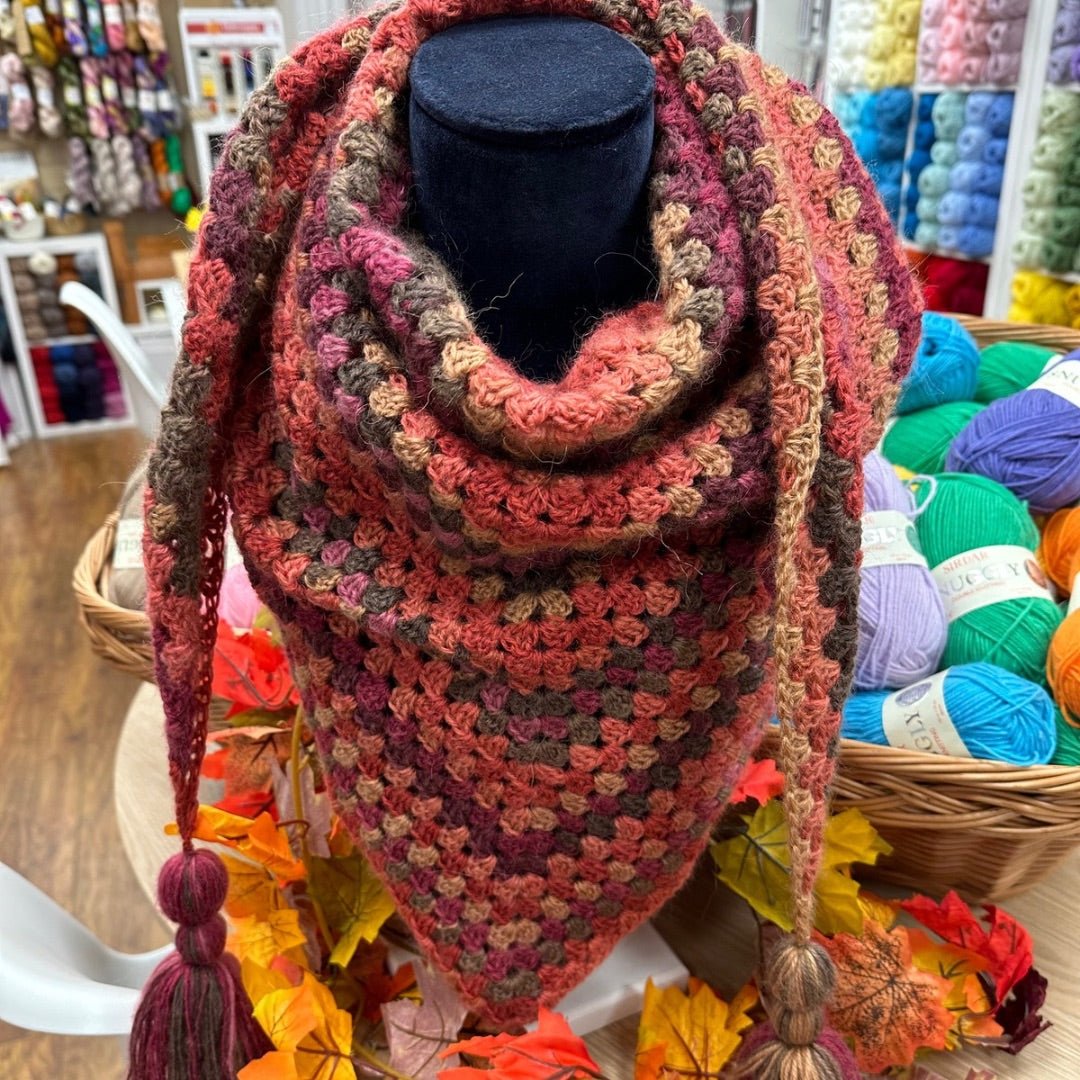 Granny In The Row Shawl Workshop Monday 20th January 6pm - 9pm