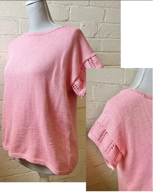 Cotton Double Knit Tee Top