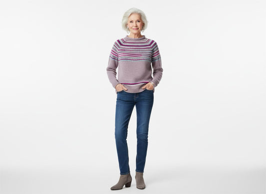 Knit in the round sweater workshop.  3 x 2 hour lessons over 6 weeks commencing Saturday 21st February 10am - 12pm    See below for more information