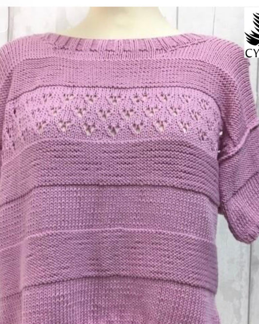 Cotton Lace Panel Tee