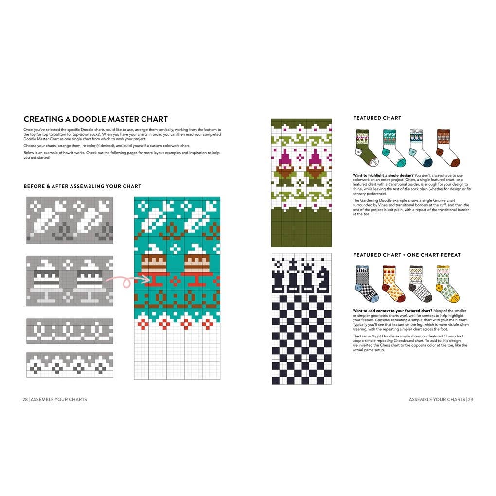 The Doodle Sock Knitting Directory: 200 mix & match motifs to design and knit your own socks