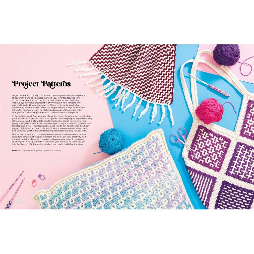 Interlocking Crochet: 50 reversible stitch patterns and five projects for the modern crocheter
