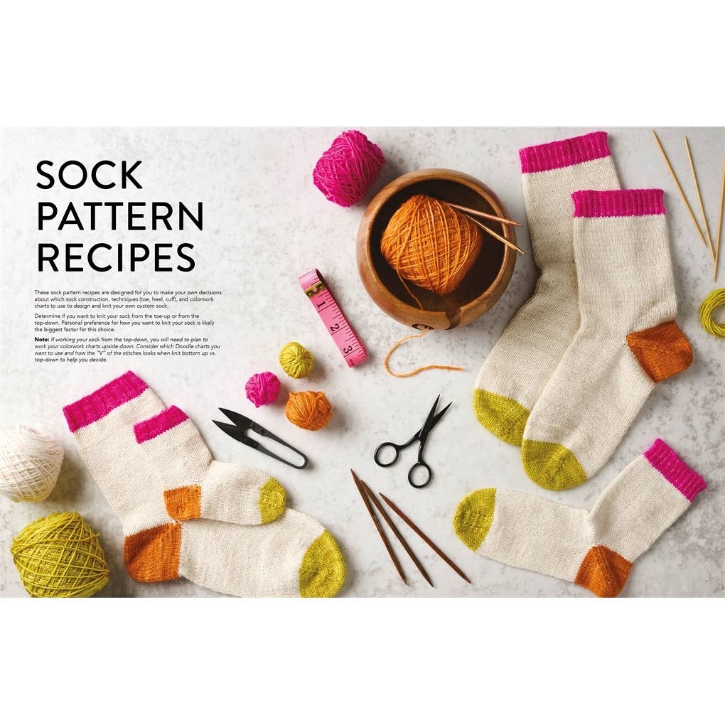 The Doodle Sock Knitting Directory: 200 mix & match motifs to design and knit your own socks