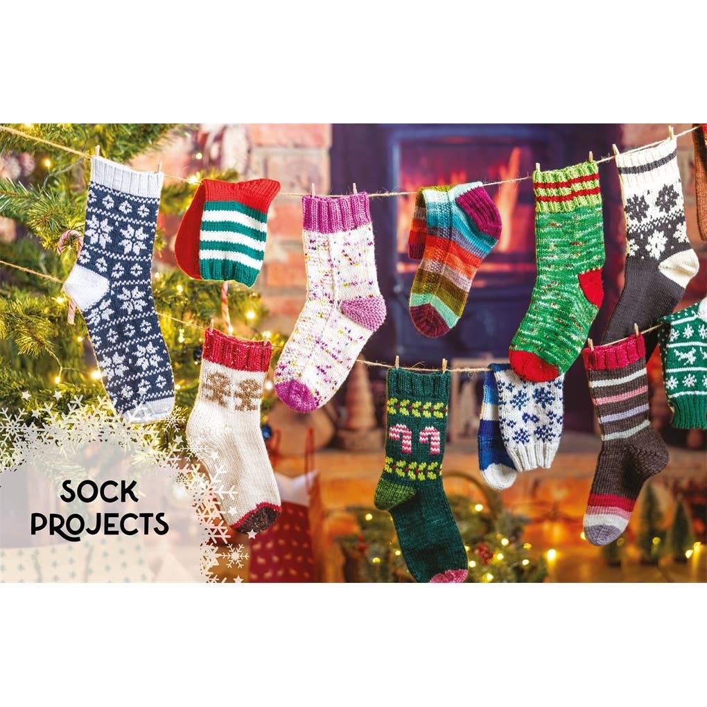 Knit a Box of Christmas Socks: 24 festive sock knitting patterns for the holidays
