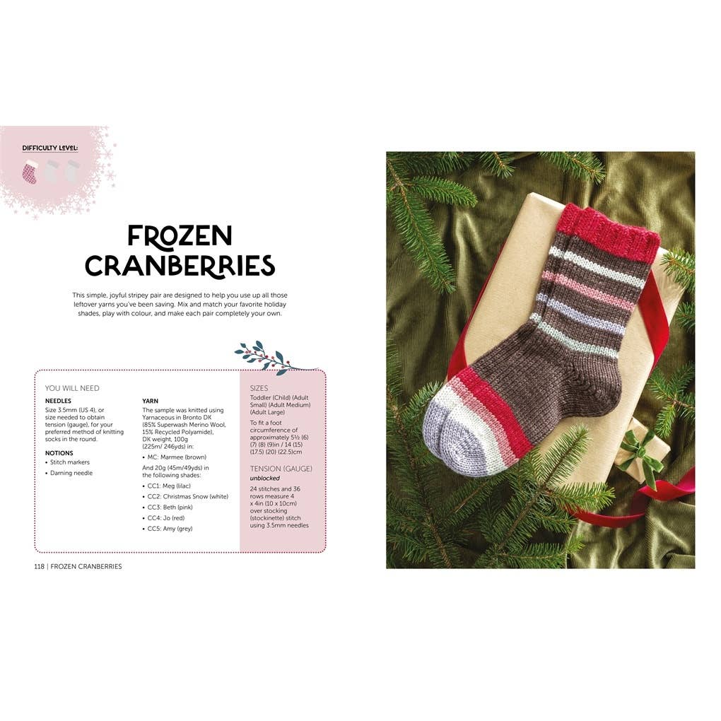 Knit a Box of Christmas Socks: 24 festive sock knitting patterns for the holidays